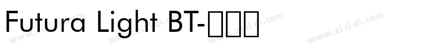 Futura Light BT字体转换